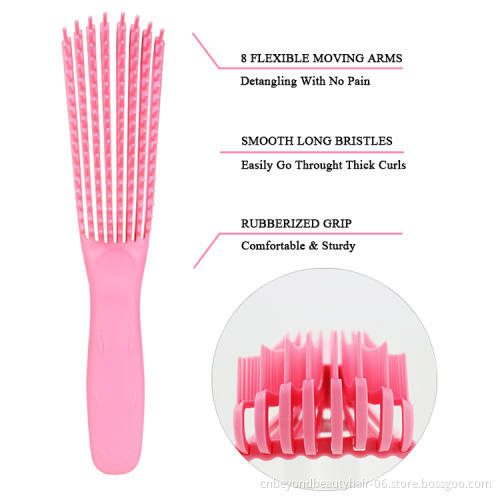 Detangling Brush for Natural Black Hair  private label detangler hair Brush